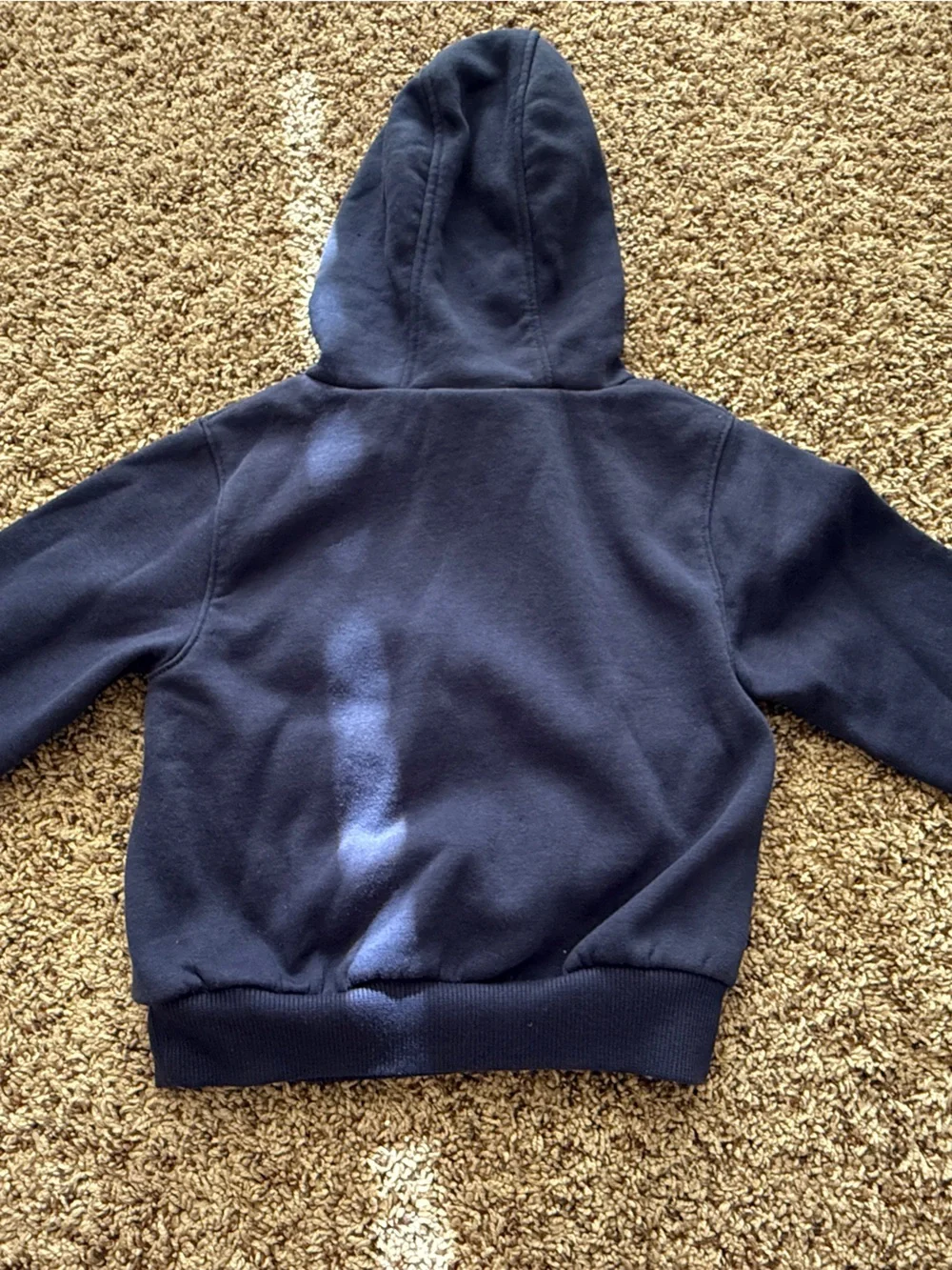 Nike Kids Navy Blue Hoodie with White Swoosh
